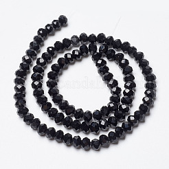 Opaque couleur unie imitation jade perles de verre brins&nbsp;EGLA-A044-P1mm-D18