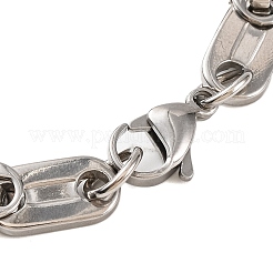 201 Edelstahl-Armbänder mit ovalen Gliederketten&nbsp;BJEW-B078-122GP