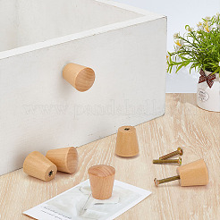 20 Stück Schima-Holz-Schubladenknöpfe&nbsp;AJEW-BC0010-08