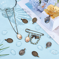 30 Stück Legierungs-Anhänger-Cabochon-Fassungen&nbsp;FIND-SP0005-68