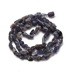 Brins de perles d'iolite / cordiérite / dichroite naturels&nbsp;G-I389-A34-01B