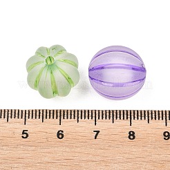 Cuentas de calabaza acrílicas transparentes esmeriladas&nbsp;FIND-B065-05C