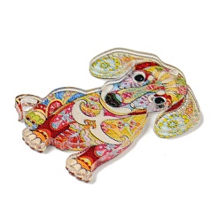 Doppelseitig bedruckte Acrylanhänger mit Tiermotiven&nbsp;OACR-L017-04D