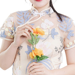 16 Stück handgemachte chinesische Frösche Knoten Knöpfe Sets&nbsp;BUTT-AN0001-07