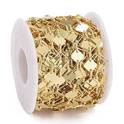 Catene a maglia romboidale in ottone fatte a mano&nbsp;CHC-I036-07G