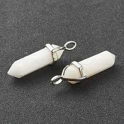 Pendentifs en jade blanc naturel&nbsp;X-G-M378-01P-A12