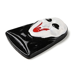 Geistermaske Halloween undurchsichtiges Harz Decoden Cabochons&nbsp;RESI-R446-02D