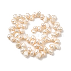 Brins de perles de culture d'eau douce naturelles&nbsp;PEAR-I007-03E-01A