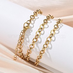 Collares de cadena rolo de acero inoxidable 304&nbsp;NJEW-Z102-01G