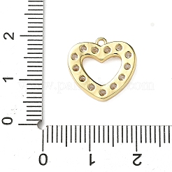 Pendentifs avec zircon cubiques à micro-pavés en laiton&nbsp;KK-I276-57G