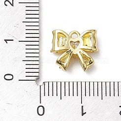 Placage de crémaillère en laiton micro pavé pendentifs en zircone cubique claire&nbsp;KK-H463-03G