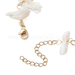 Cavigliere con perline di conchiglia di trochide naturale&nbsp;AJEW-AN00618