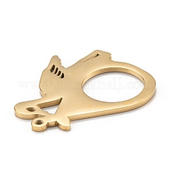 Pendentifs en acier inoxydable 304 avec placage ionique (IP)&nbsp;LS-STAS-P280-18G