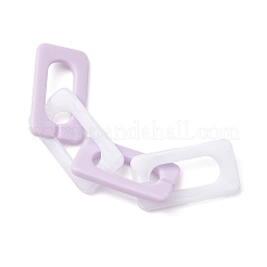 5 catena a maglie rettangolari in acrilico a 5 colori&nbsp;AJEW-JB01367