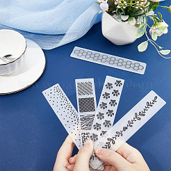5 Stück 5 Arten von Prägeordnern aus Kunststoff&nbsp;DIY-CP0009-03