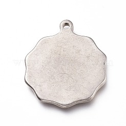 Pendentifs en acier inoxydable 201 anti-ternissement&nbsp;STAS-Z019-10P