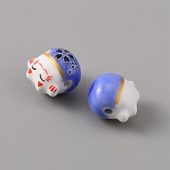 Perline porcellana fatto a mano&nbsp;PORC-WH0016-02C