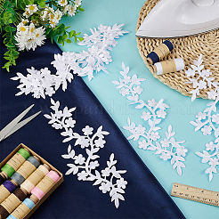 6 Stück Blumen-Stickerei aus Viskose zum Aufnähen von Ornament-Accessoires&nbsp;PATC-FG0002-56B
