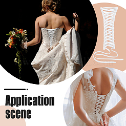Reemplazo de la cremallera del vestido de novia de las mujeres&nbsp;DIY-WH0622-051A
