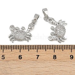 Ottone micro spianare pendenti zirconi&nbsp;KK-F908-04P