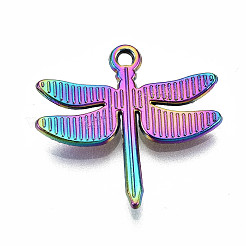 Regenbogenfarbene legierung anhänger&nbsp;PALLOY-S180-051-RS