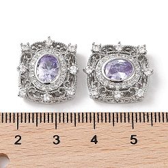 Perline zirconi micro pave  in ottone&nbsp;KK-G491-36P-01