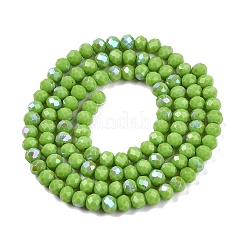 Chapelets de perles en verre opaque de couleur unie&nbsp;LS-EGLA-A044-P4mm-L30