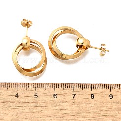 Boucles d'oreilles en acier inoxydable 201&nbsp;EJEW-Q026-02G-A