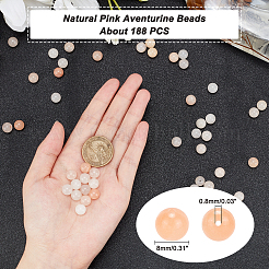 Natürlicher rosa Aventurin Perlenstrang&nbsp;G-AR0003-24