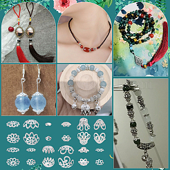 12 style de capuchons de perles en alliage&nbsp;FIND-PH0027-10
