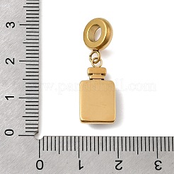 Dijes colgantes europeos de acero inoxidable 304 y ojo de gato&nbsp;STAS-D153-27A-G