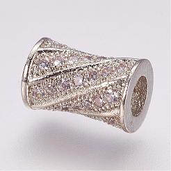 Perles de zircone cubique micro pave en Laiton&nbsp;ZIRC-G087-19P
