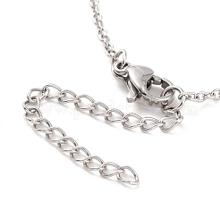 Colliers pendentifs médaillons en acier inoxydable 304 anti-ternissement&nbsp;NJEW-F239-02P