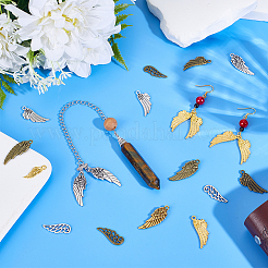 108 pièces 18 styles pendentifs en alliage de style tibétain&nbsp;TIBEP-PH0001-82