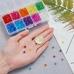 Facettierte Bicone transparente Acryl-Perlen&nbsp;TACR-CJ0001-03