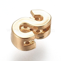Ciondoli con zirconi cubici in micro zircone d'ottone placcato oro&nbsp;ZIRC-L075-61S-G