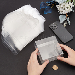 Quadratische Aufbewahrungsgeschenkboxen aus PVC&nbsp;CON-WH0095-105
