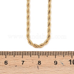Collane con catena in corda di acciaio inossidabile 304&nbsp;X-NJEW-R223-14