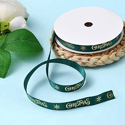 Flaches Polyester-Satinband mit Weihnachtsmotiv&nbsp;OCOR-YWC0001-01B-03