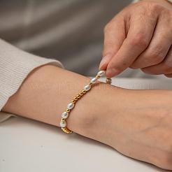 Braccialetti con perline rotonde in acciaio inossidabile 304&nbsp;VG5654