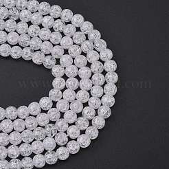 Chapelets de perles en quartz craquelé synthétique&nbsp;X-GLAA-S134-6mm-05