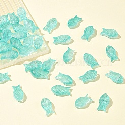 50pcs perles de verre transparentes peintes à la bombe&nbsp;GLAA-FS0002-06C