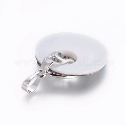 Abalone Muschel / Paua Muschel Anhänger&nbsp;SSHEL-L008-50A