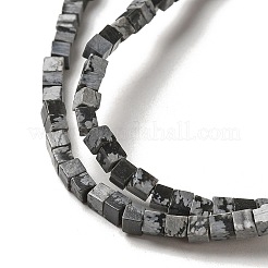 Granos de obsidiana de copos de nieve naturales hebras&nbsp;G-B064-A34