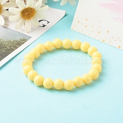 Stretch-Armband aus blickdichten Acrylperlen für Kinder&nbsp;BJEW-JB06586