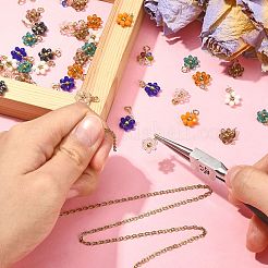 27pcs pendentifs en verre 9 couleurs&nbsp;GLAA-CJ0001-83