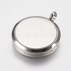 Medaillonanhänger mit Diffusor aus chirurgischem Edelstahl 316&nbsp;STAS-J021-01