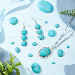 84 cabochon turquoise synthétique de 14 styles&nbsp;TURQ-PH0001-02