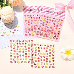 60 Stück Nagelkunst-Aufkleber aus Papier mit Früchten&nbsp;AJEW-CJC0018-05A
