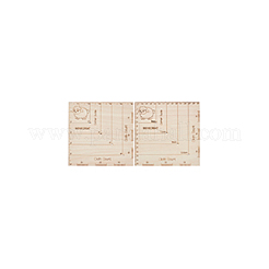 2 Stück quadratische Häkel- und Stricklehre aus Holz&nbsp;DIY-BC0014-02